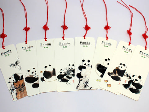Panda Painting Bookmark Set