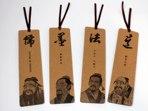 Chinese Philosopher Bookmark Set