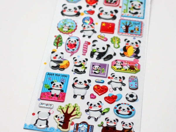 Panda and China Cute Stickers