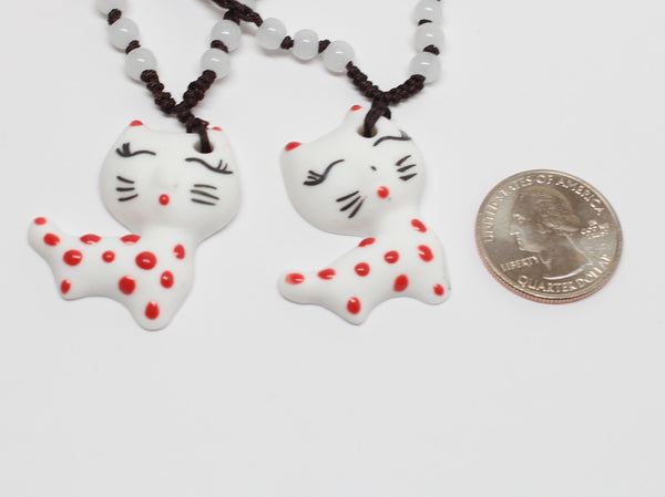 Hand-made Cute Cat Necklace
