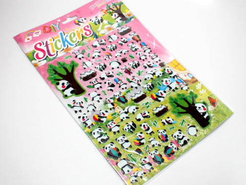 Cute Panda Playing Sticker Sheet
