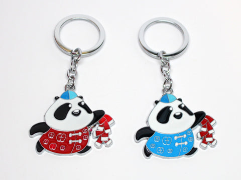 Panda in Traditional Outfit Keychain