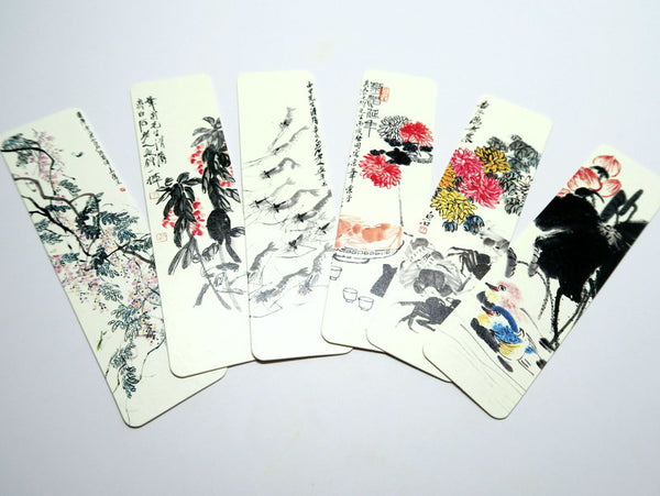 Classic Chinese Flower and Animal Painting Bookmark Set