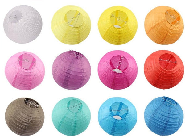 Colorful Paper Lanterns 8 Inches