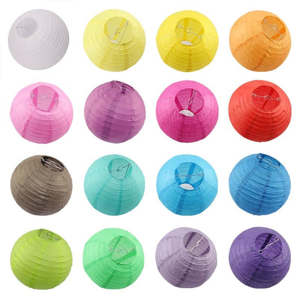 Colorful Paper Lanterns 8 Inches