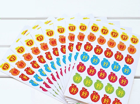 10 Big Apple & Good Sticker (One Set)