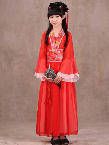 Traditional Chinese Han Dress for Girls